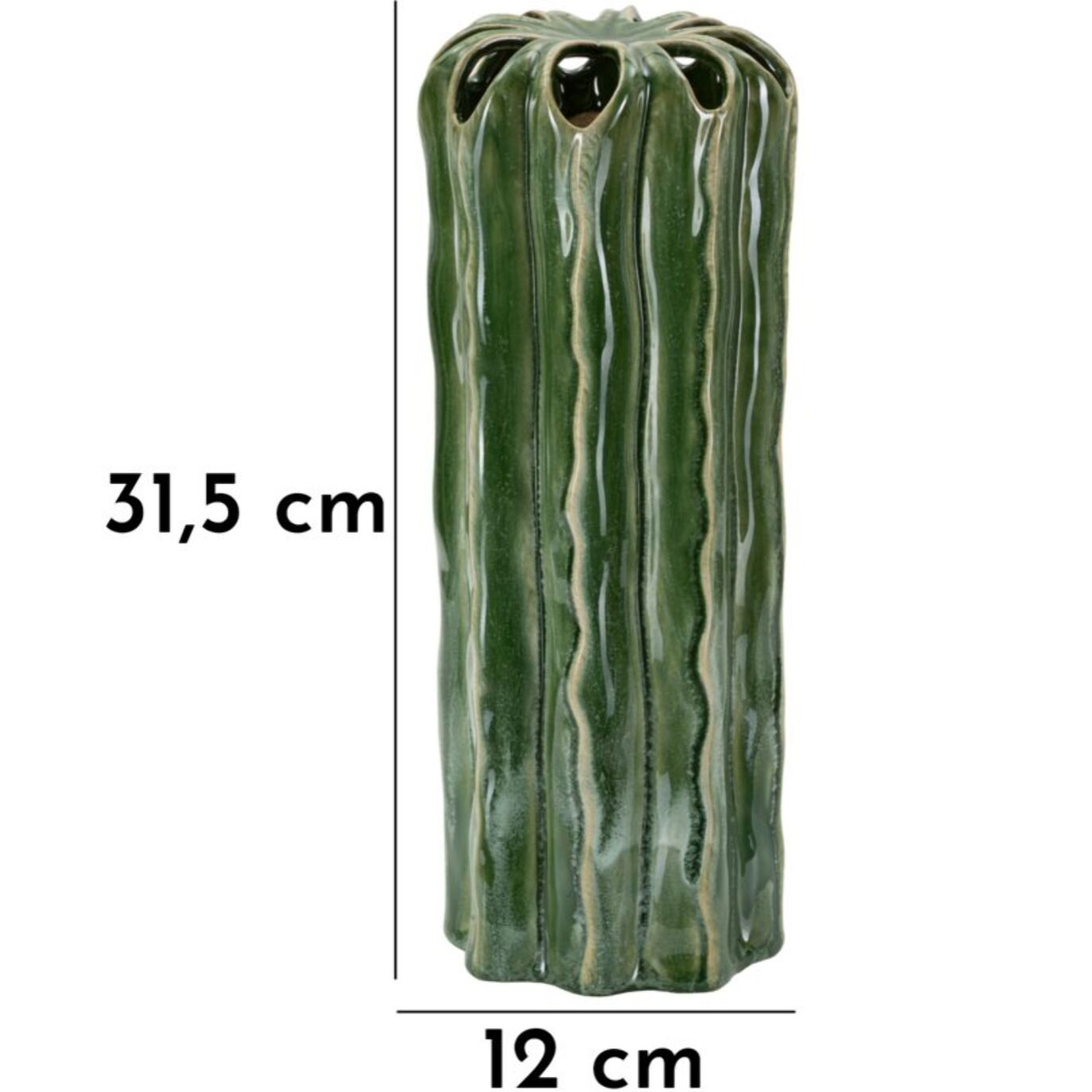 VASO CACTUS TALL CM Ø 12X31,5