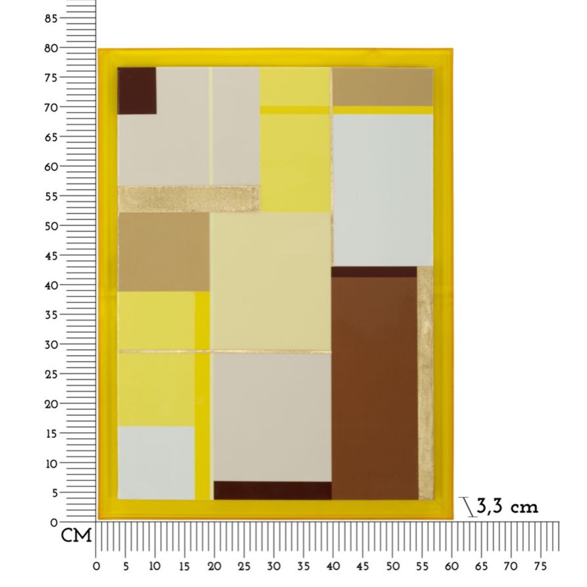 STAMPA SU TELA LACCATTO ACRYLIC C/CORNICE -A- CM 60X3,3X80
