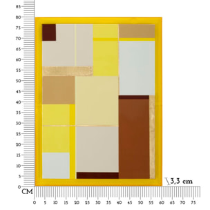 STAMPA SU TELA LACCATTO ACRYLIC C/CORNICE -A- CM 60X3,3X80