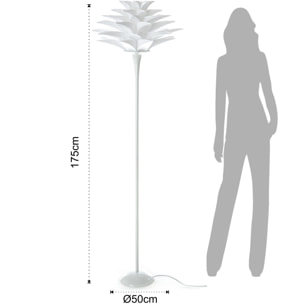 Tomasucci lampada da terra PETALO bianco