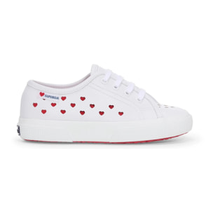 Superga - Niña Blanco - 3750 KIDS HEARTS VEGAN MATERIAL LEGGERA
