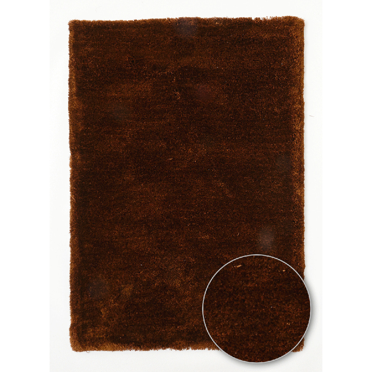 Tapis shaggy fait main motif uni BOBE