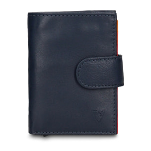 Portafoglio uomo in vera pelle - Modello Vesper Pro - Casual - 7.5 x 10.0 x 2.0 cm
