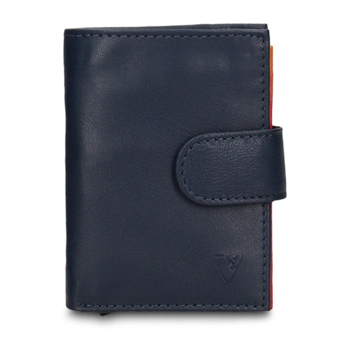 Portafoglio uomo in vera pelle - Modello Vesper Pro - Casual - 7.5 x 10.0 x 2.0 cm
