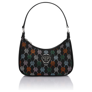 PHILIPP PLEIN Shoulder Bag Multicolor Monogram Strass
