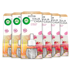 Air Wick Eléctrico - Ambientador para casa con aroma a White Bouquet - 6 Recambios