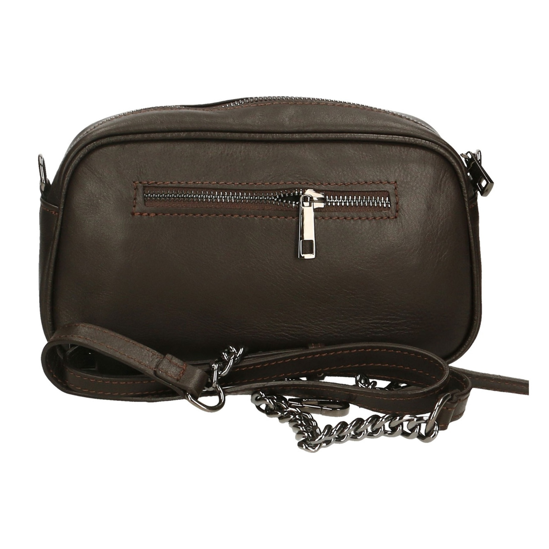 Borsa a tracolla da donna - Modello Cyane - Vera pelle - 24.0 x 13.0 x 7.0 cm