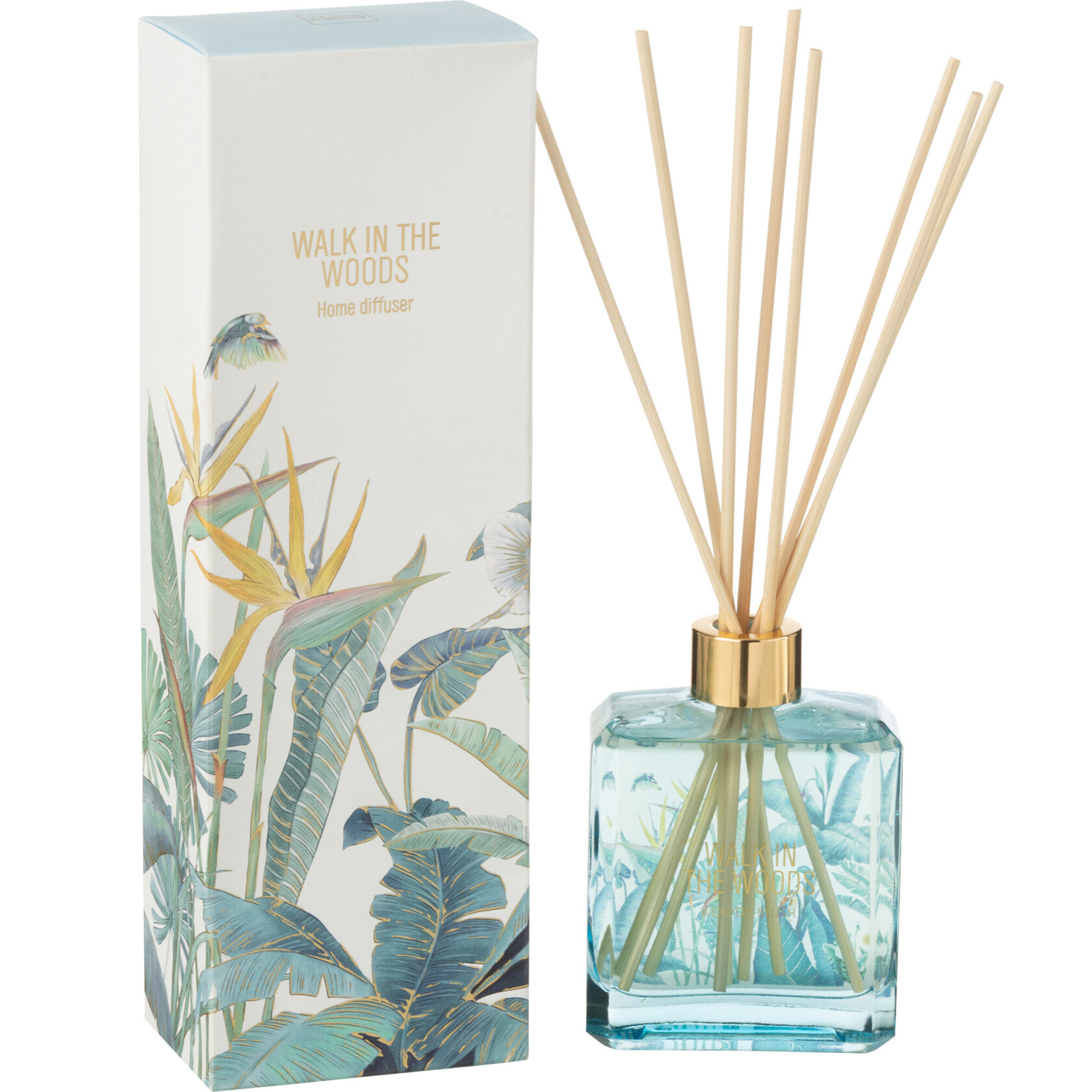J-Line bâtonnets parfumés Walk In The Woods - Woody Blush - bleu - 180 ml