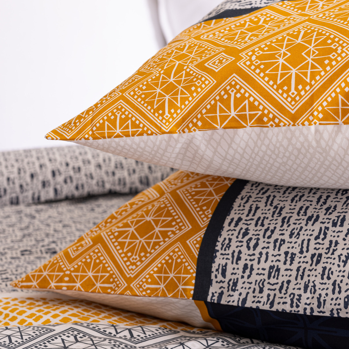 Parure de lit "Etnik rayé" en coton 260x240 cm