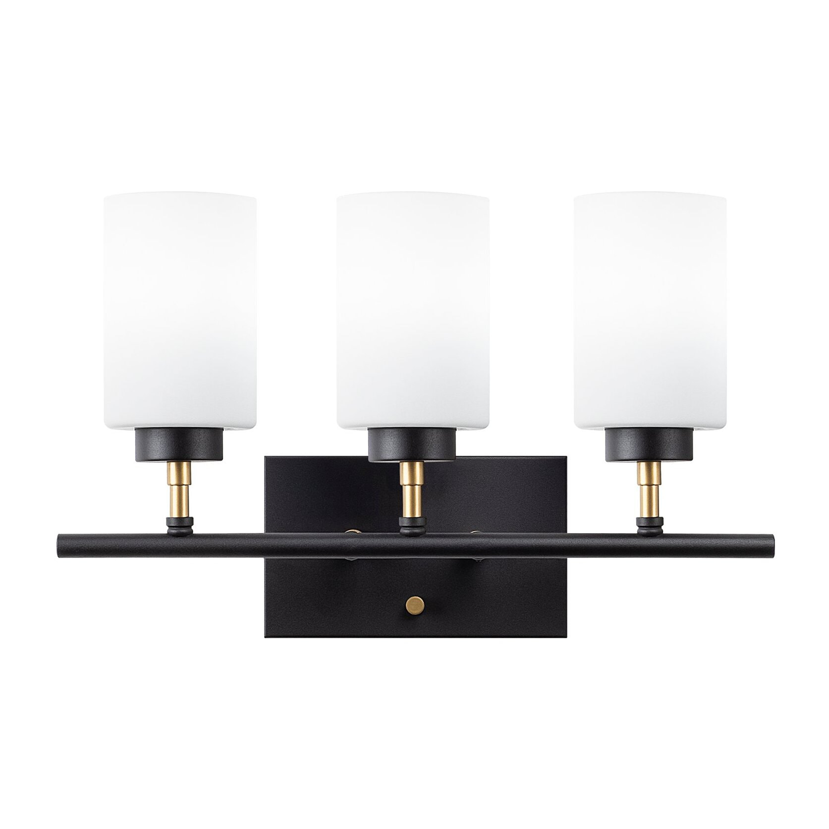 Aplique de pared, metal , negro, 46x15x28, casquillo 3 x E27 Max 40 W