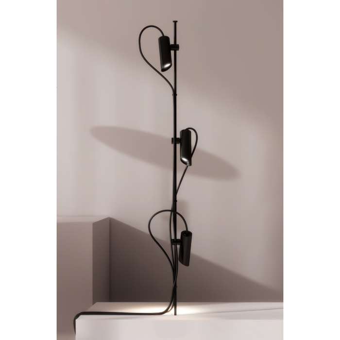 CLAP 630 Picchetto nero 6W 3000K 38º con schermo