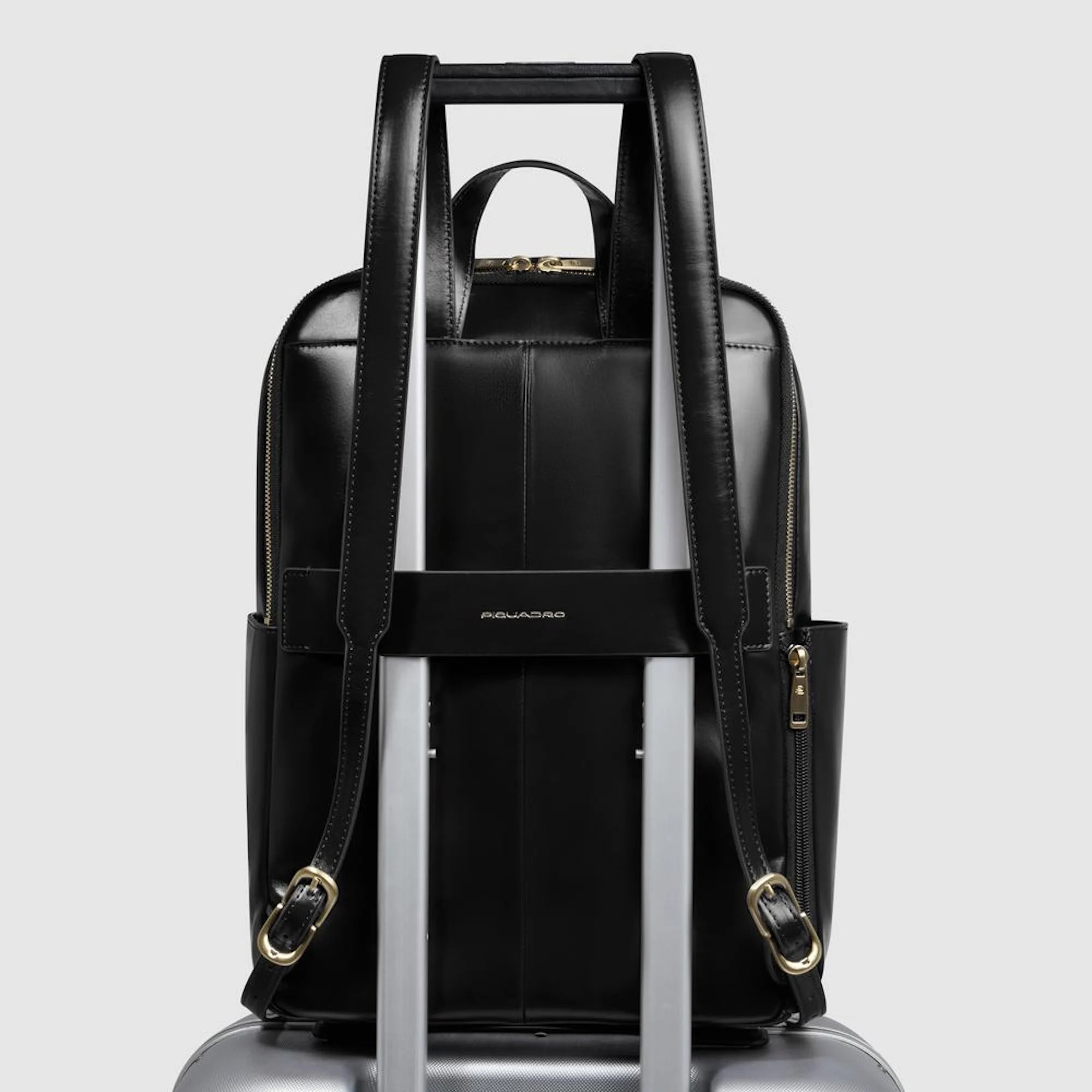 Piquadro Zaino in pelle porta pc 14