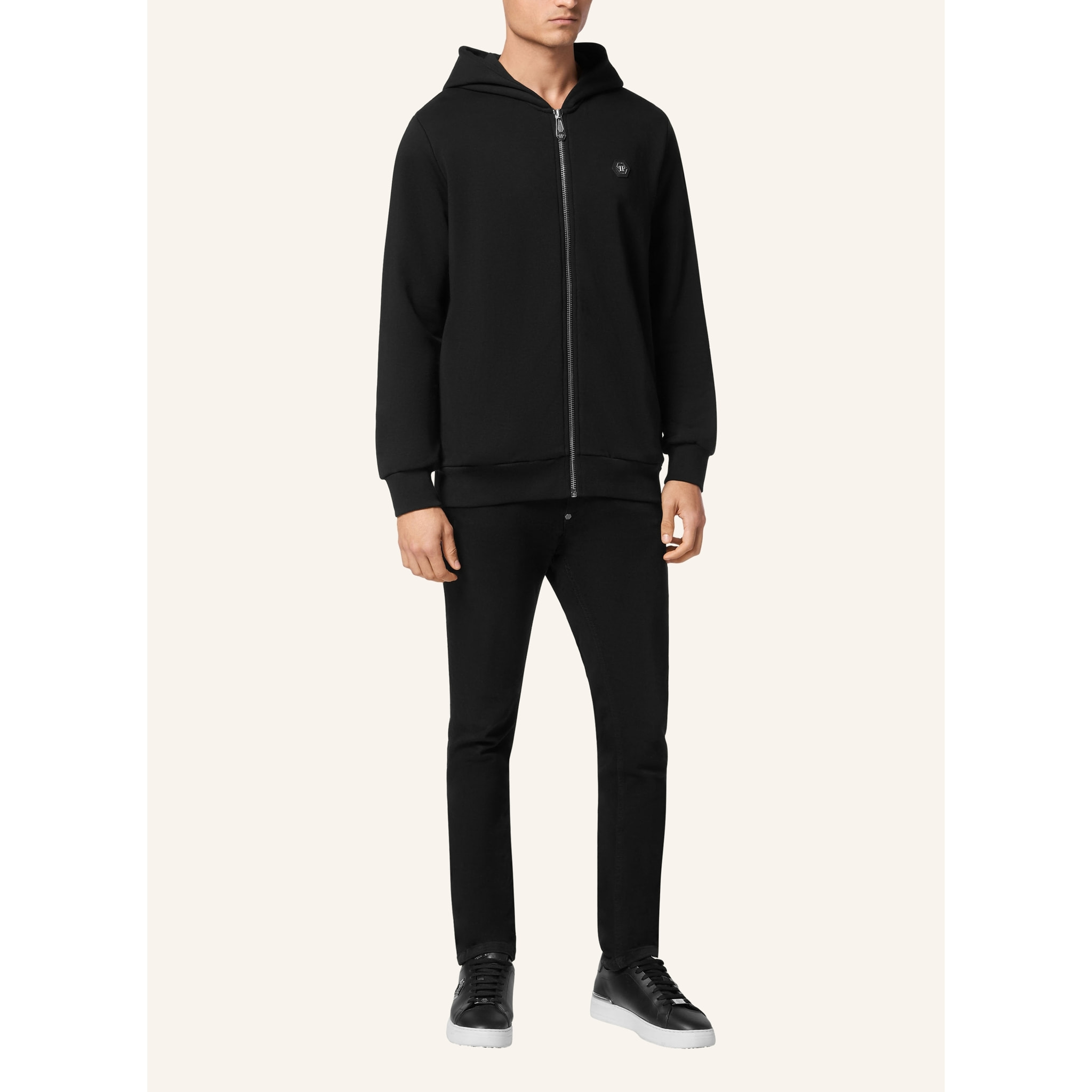 PHILIPP PLEIN Hooded Sweatjacket SKULL