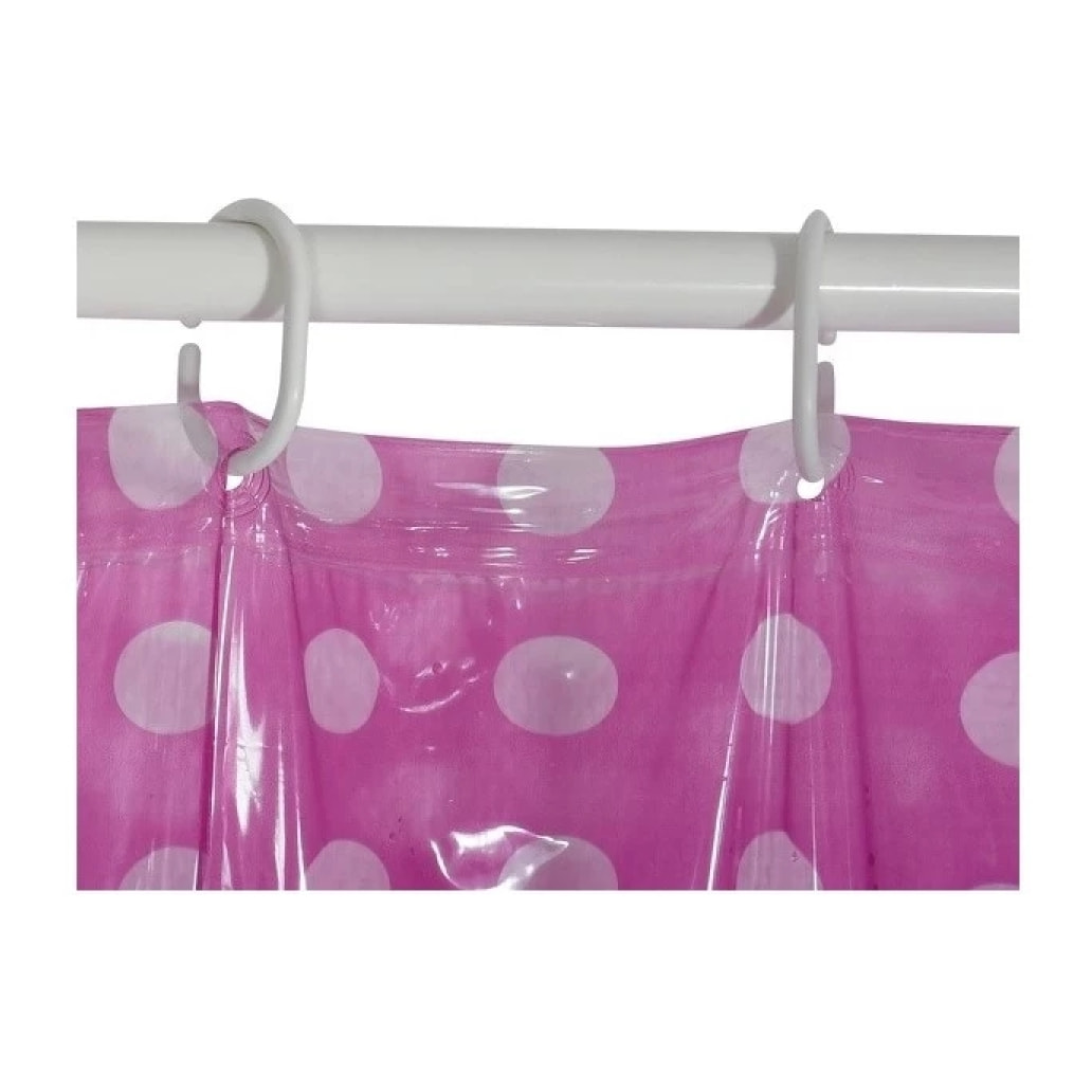 Rideau de douche PVC 180x200cm Violet - Anneaux inclus MSV