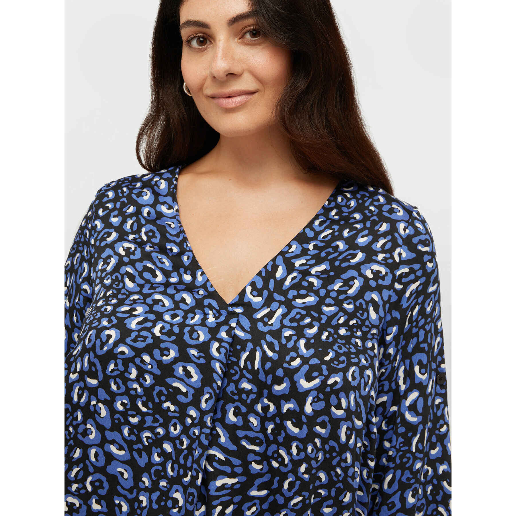 Fiorella Rubino - Blusa animalier - Blu