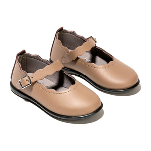 Bailarinas con Detalles en Taupe