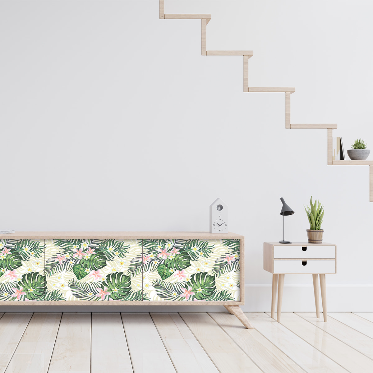 Sticker meuble tropical Latacunga 60 x 90 cm