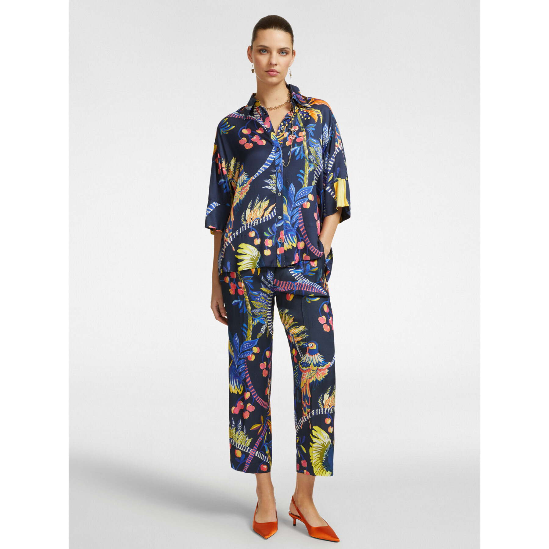 Elena Mirò - Camisa estampada - Azul