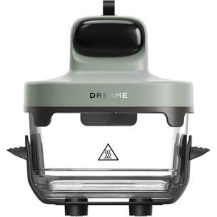 Friteuse sans huile DREAME Tasti™,Vert, 5 en 1, 2 récipients: 2,5L et 4,5L, 1500W