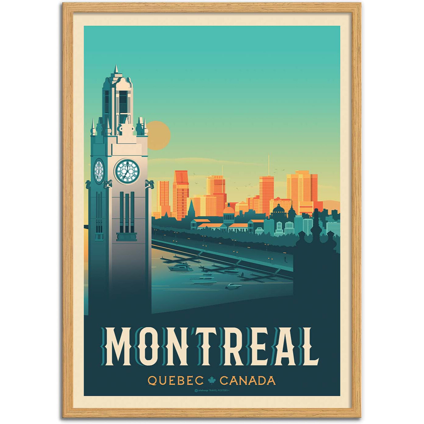 Affiche - Montreal - Olahoop Travel Posters