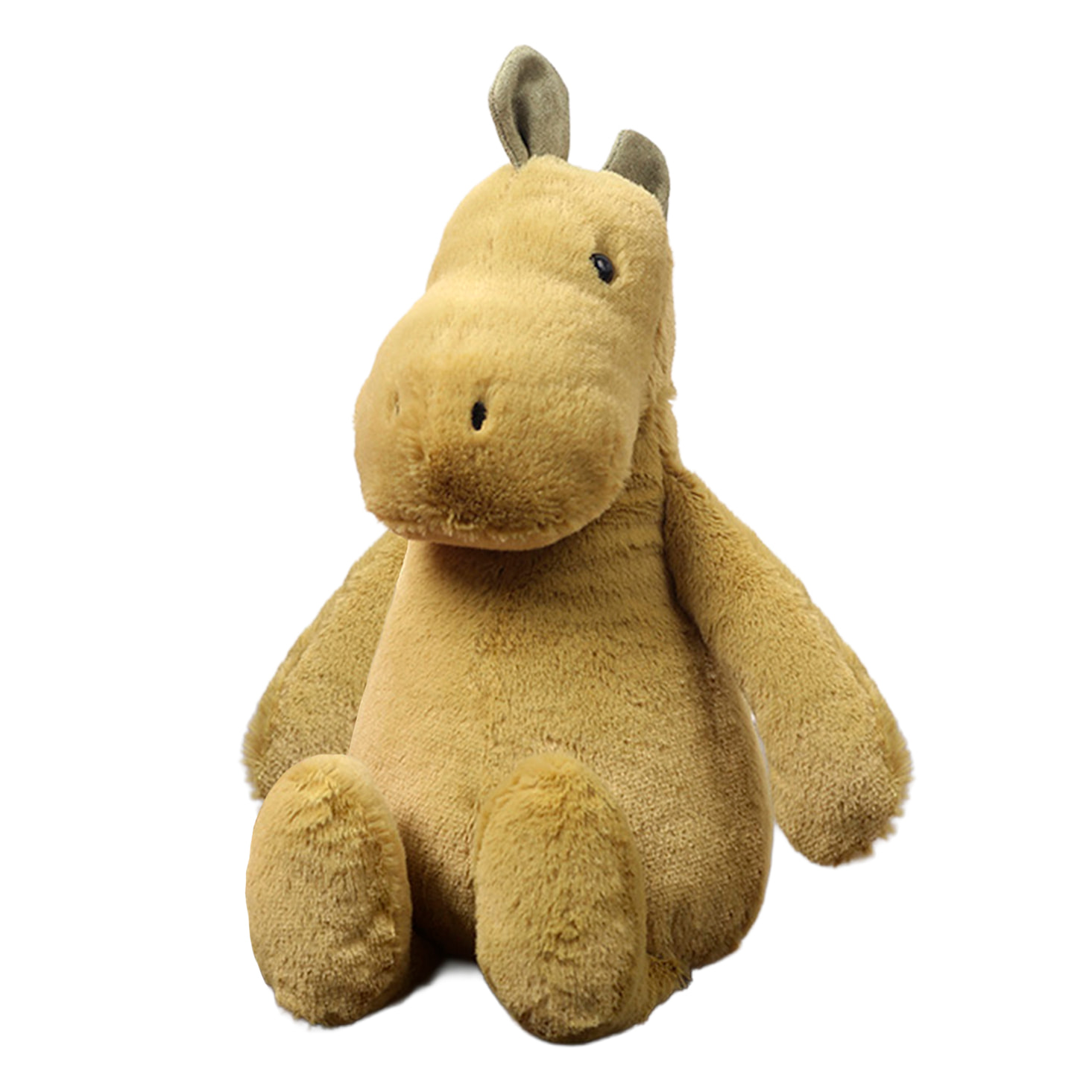 Peluche extrasuave y mullido. Diseño dinosaurio verde. 40 cm.