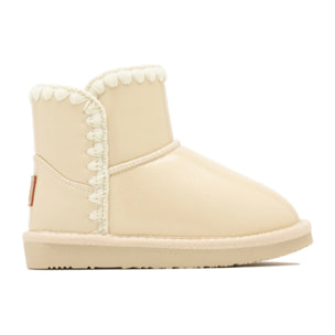 Botas Australianas de Niña de Charol en Beige