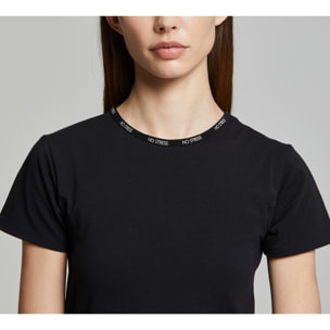 T-shirt donna no stress slim fit cotone