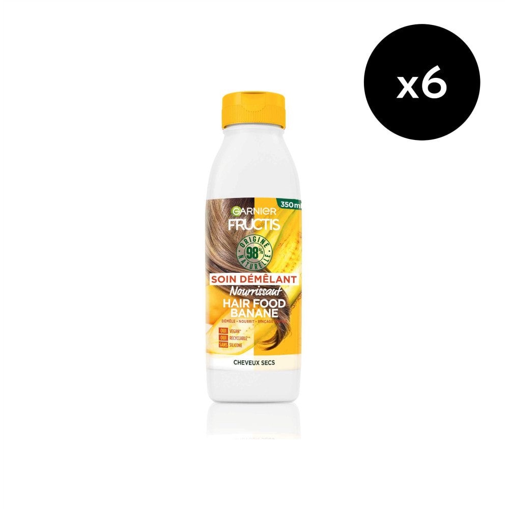 Lot de 6 - Garnier Fructis Démêlant Hair Food Nourrissant banane 350ml