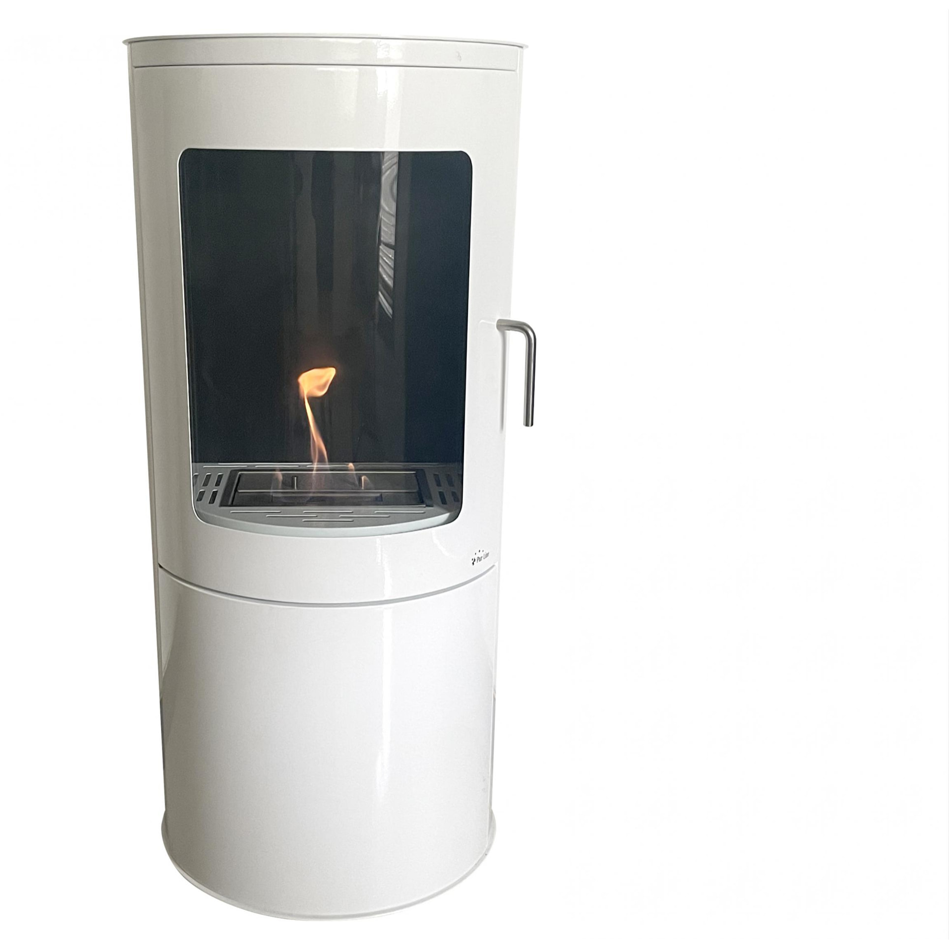 Estufa de etanol en acero puerta de cristal templado BESTFIRE COMPACT W PURLINE 3000 W