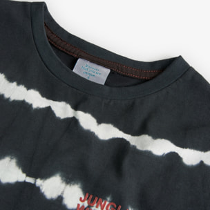 Camiseta niÃ±o estampada, mangas cortas, gris oscuro, 518172