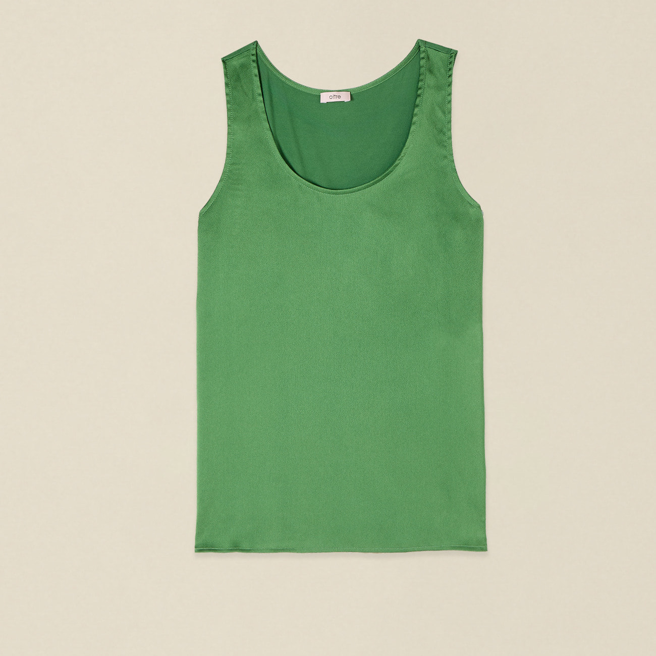 Oltre - Top bimaterial - Verde