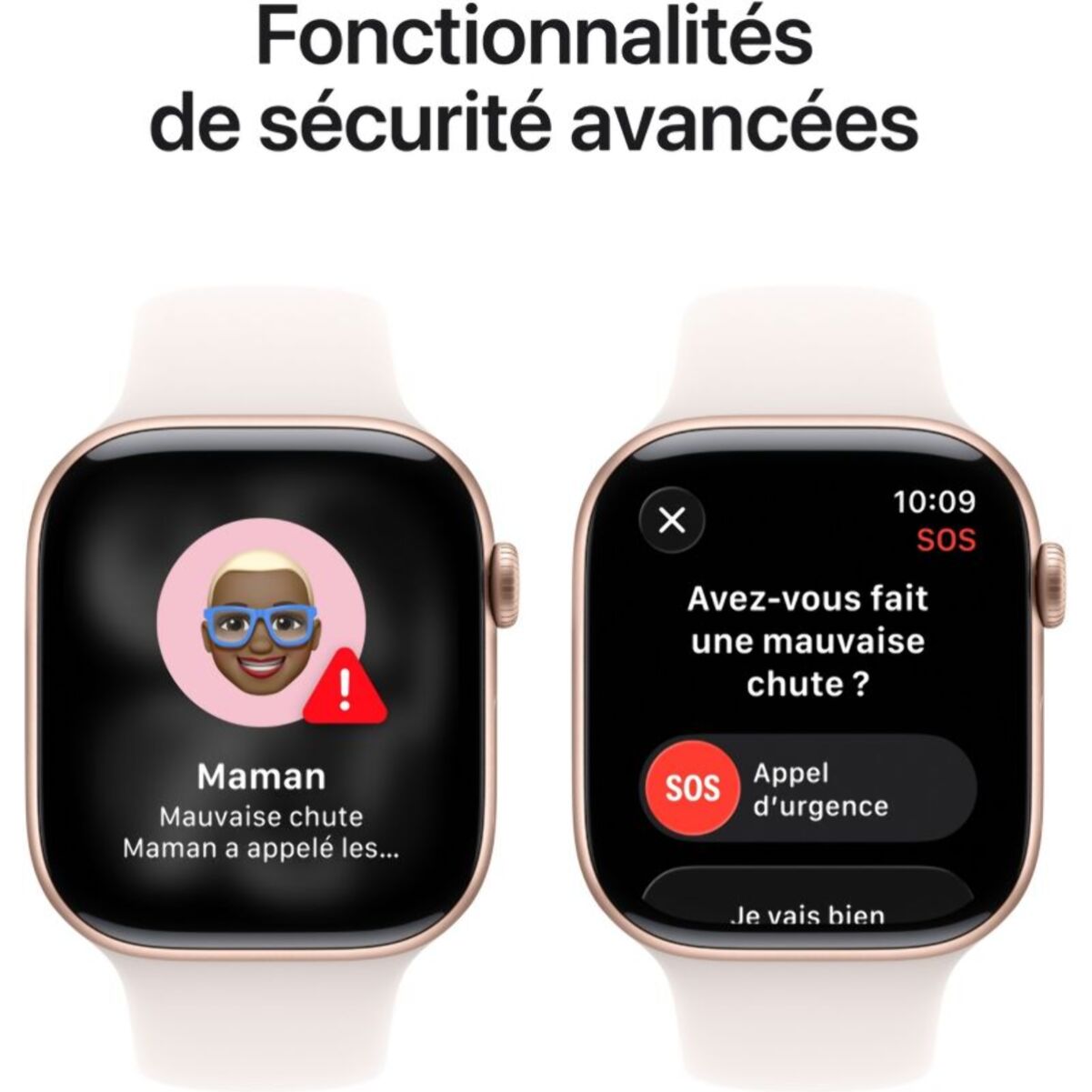 Montre connectée APPLE WATCH 46mm Alu Or Rose Serie 11 M/L