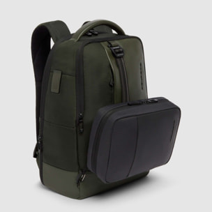 Piquadro Beauty case uomo modulare in tessuto riciclato