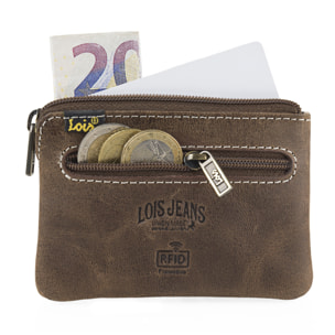 Monedero Piel Hombre Lois Brock Marron