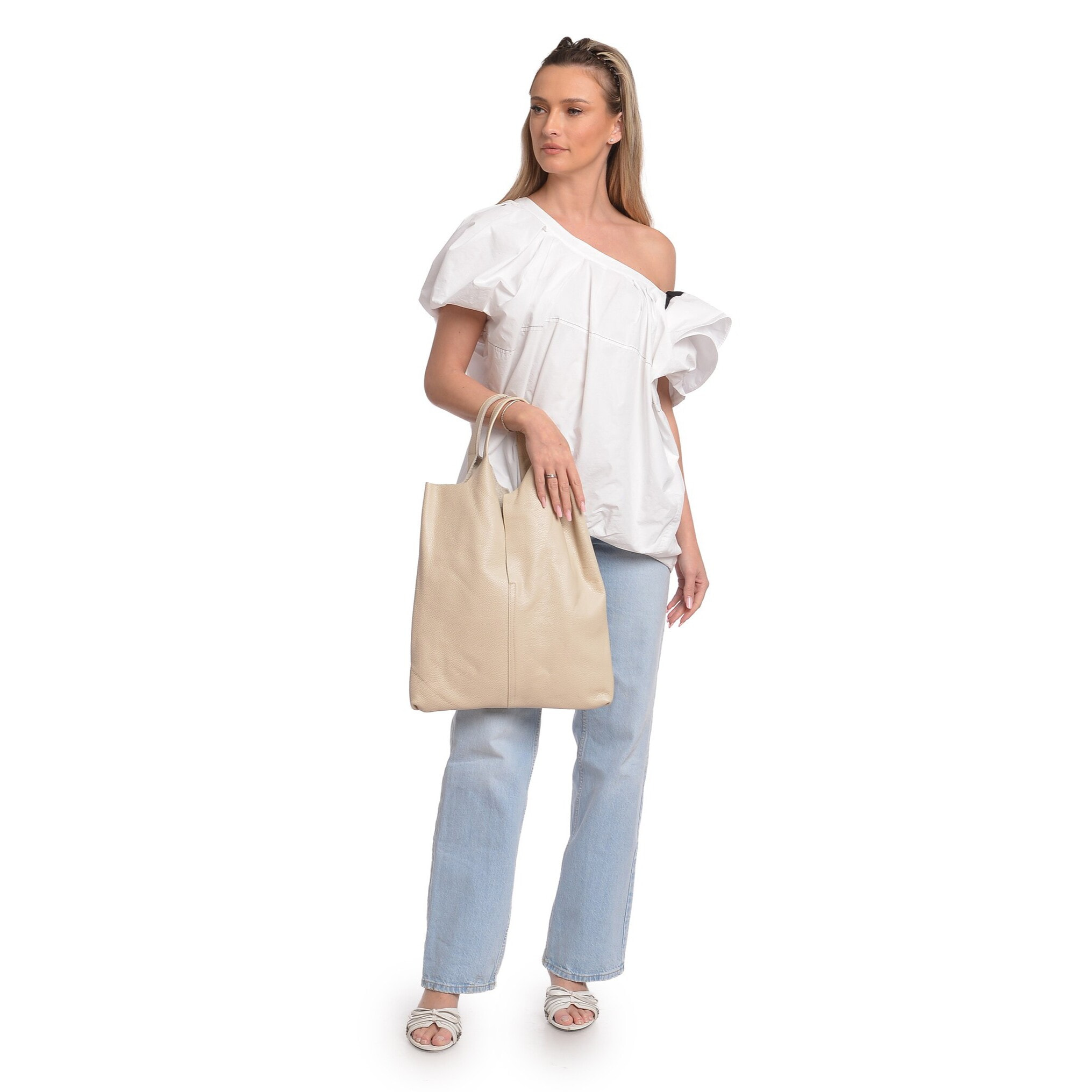 Shopper Anna Luchini Beige