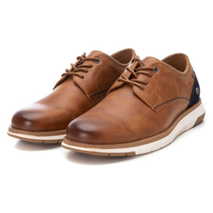 Zapato blucher/derby camel