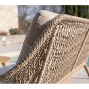 Salon de jardin en acacia - 5 places - DANAO