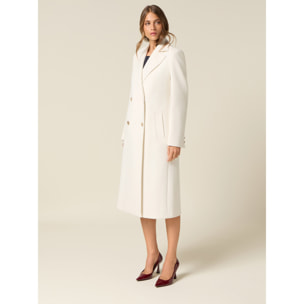 Oltre - Abrigo largo cruzado - Blanco