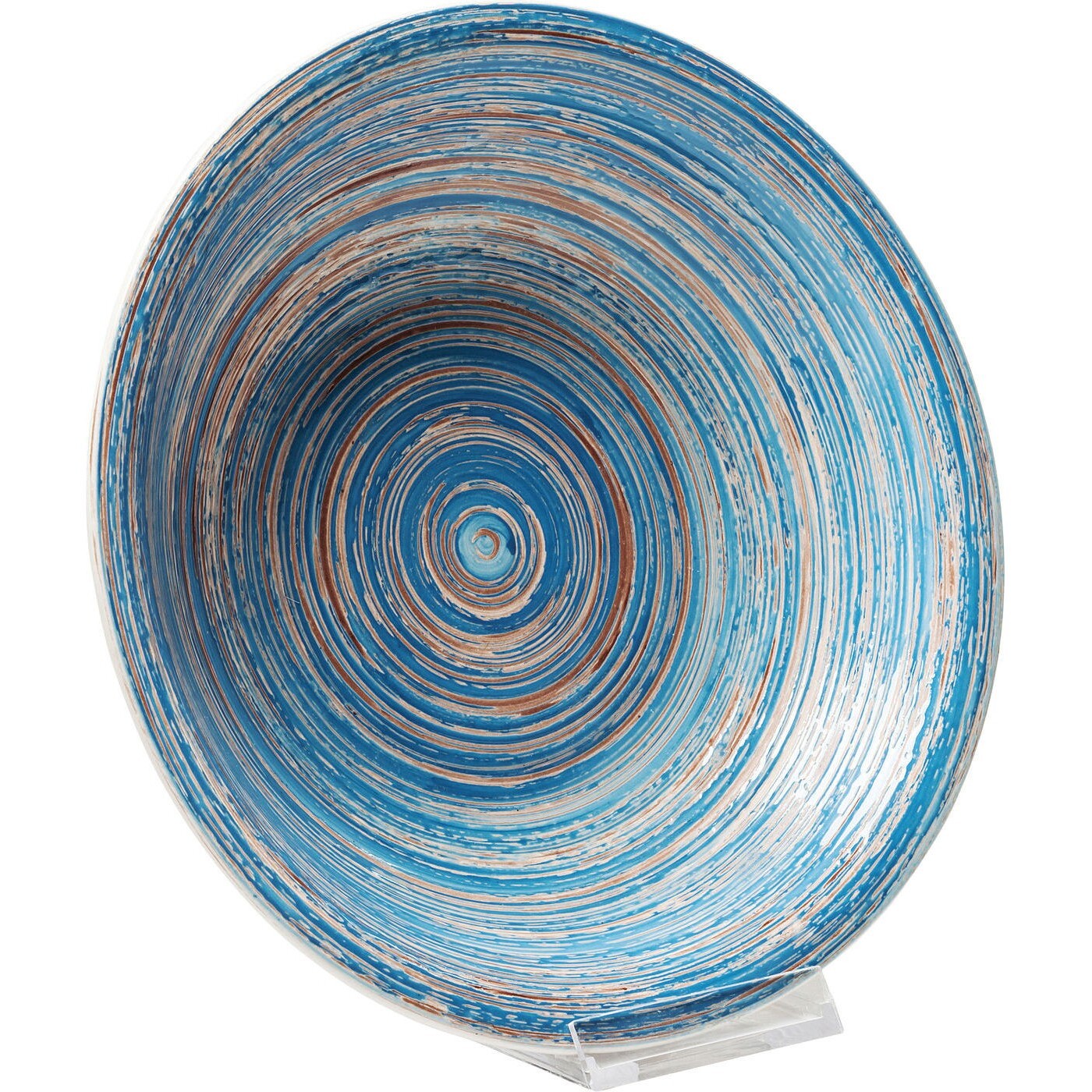 Assiettes creuses Swirl Blue 21cm set de 4 Kare Design