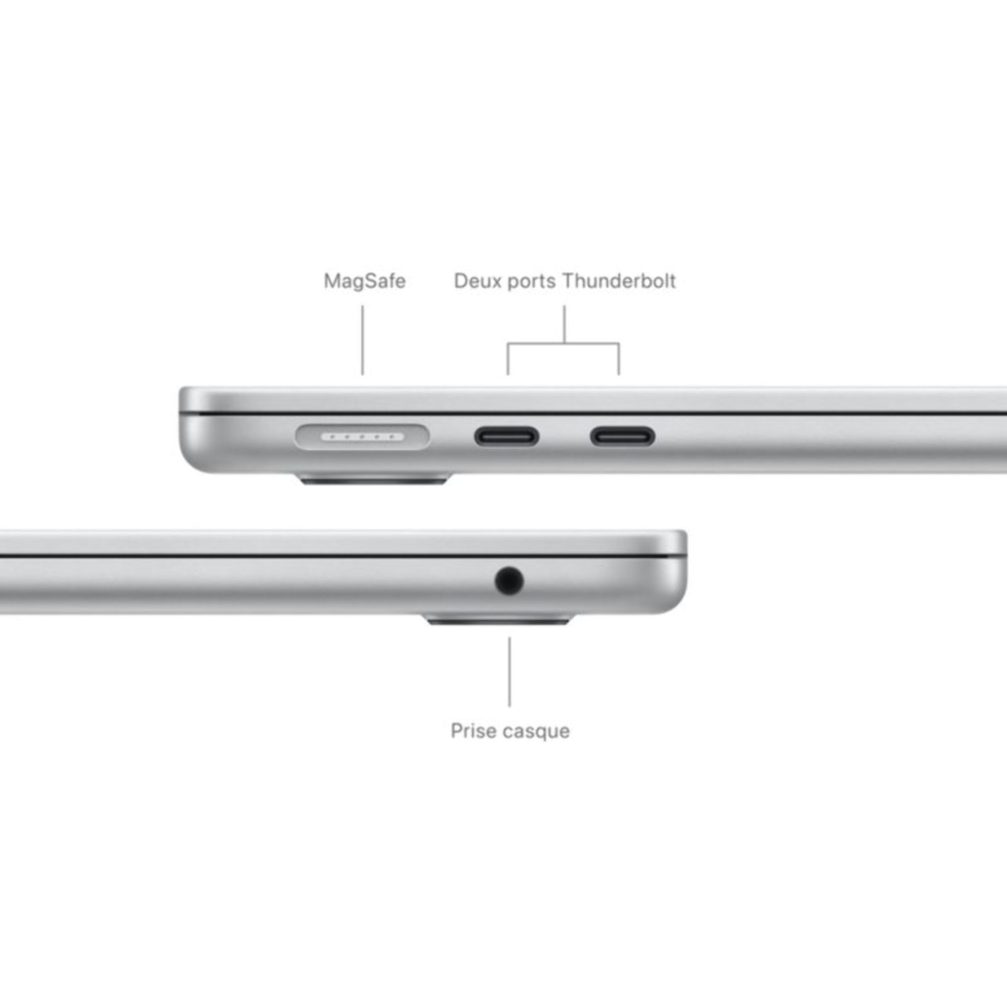 Ordinateur Apple MACBOOK Air 13' M3 16Go CPU8 GPU8 256Go Argent