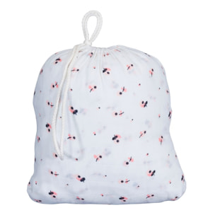 Lot de 2 draps housse bébé en coton bio blanc