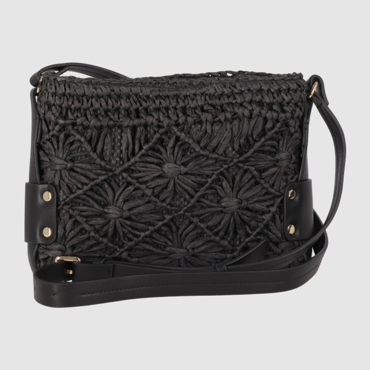 Bolso - Negro - Medida: 25 cm x 18 cm x 6 cm