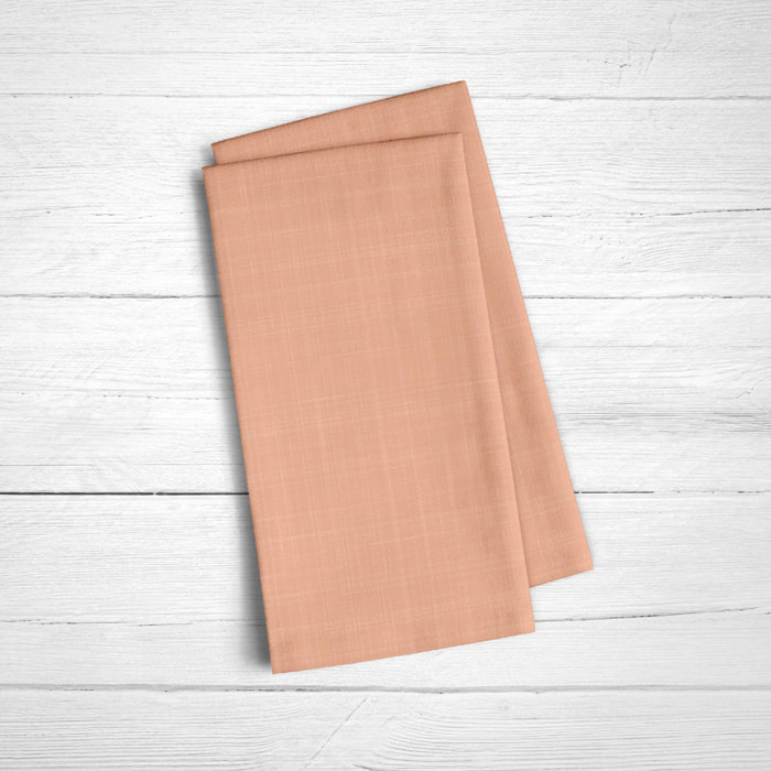 Pack de 2 serviettes 100% lin rose poussiéreux 50x50 cm