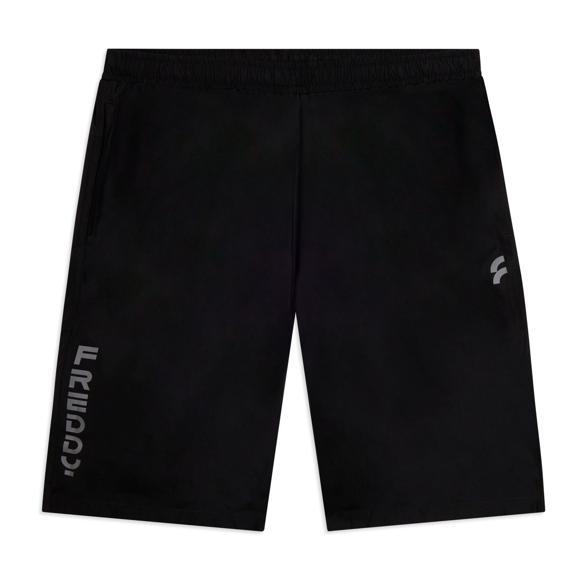 Pantaloni corti uomo tecnici con logo verticale