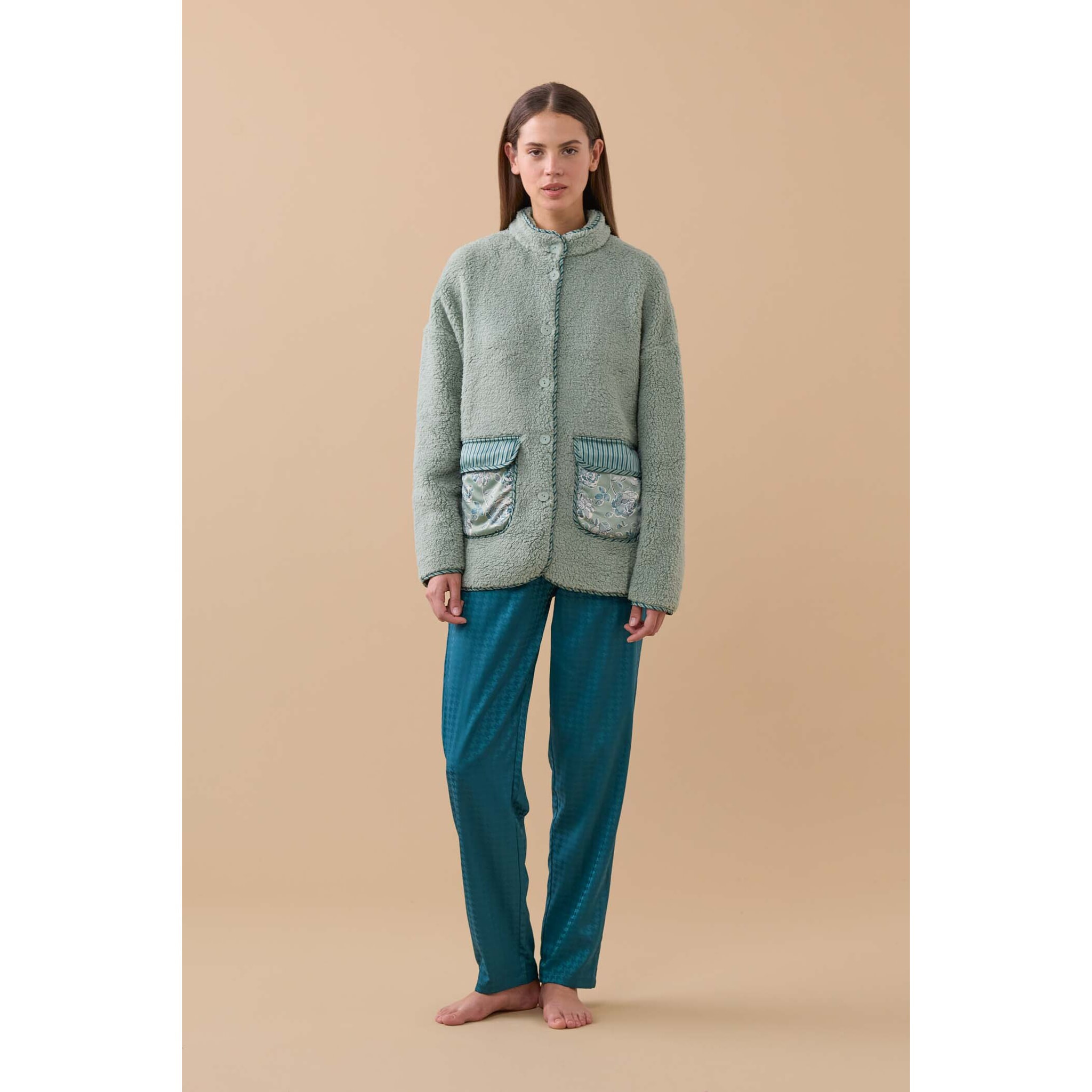 Giacca donna lisette in eco pelliccia e raso Noidinotte