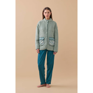 Giacca donna lisette in eco pelliccia e raso Noidinotte