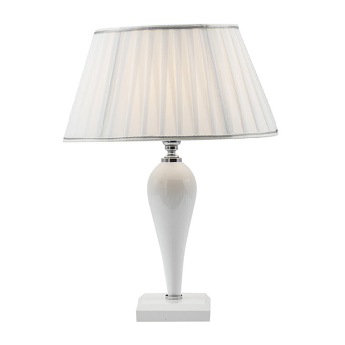 Lampada da tavolo Rossini CRISTELLE Bianca
