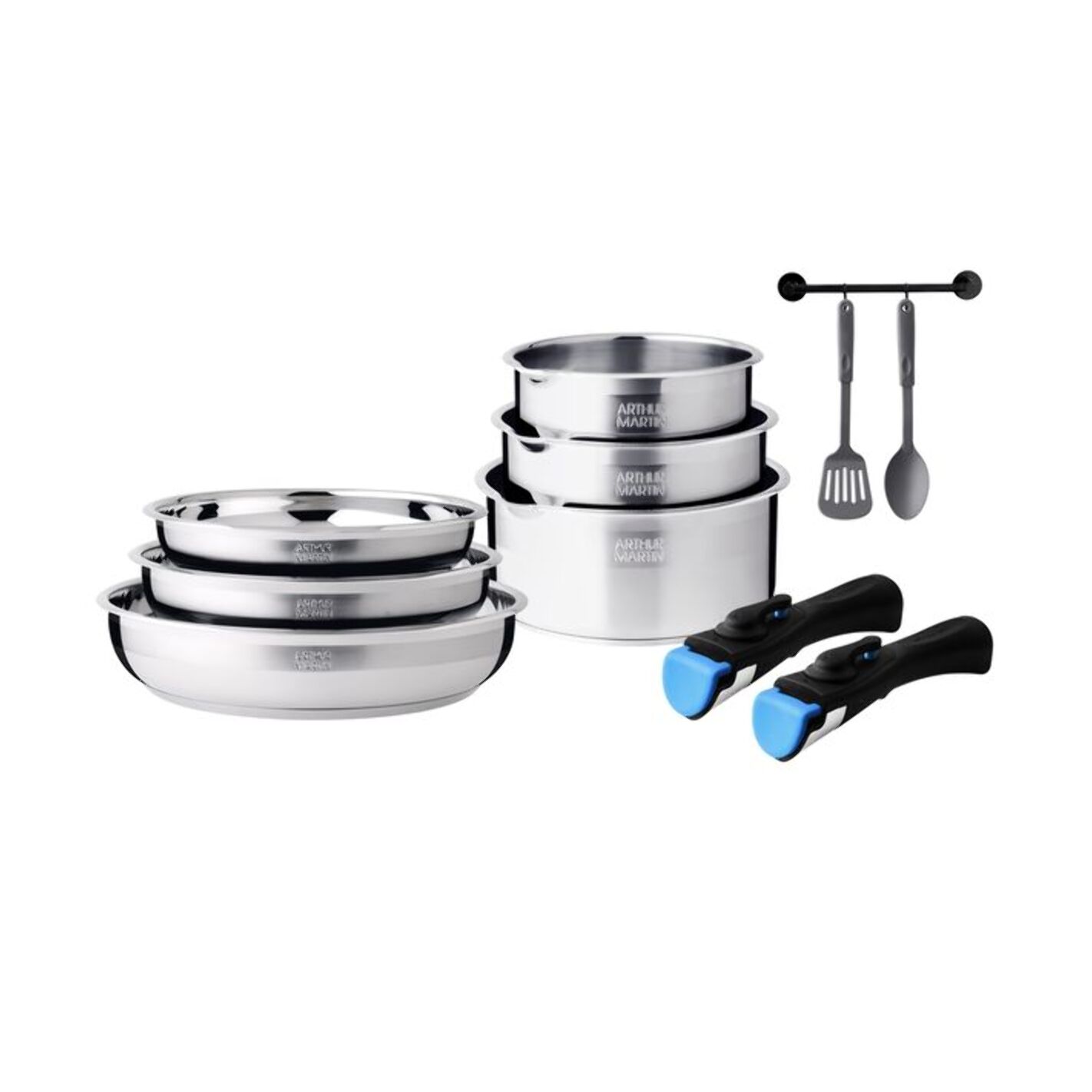 Batterie amovible 10 pièces inox