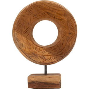 SCULTURA DORAT IN TEAK RIC. CM 20X10X28 (PEZZI UNICI - NON RIP. IN SERIE)