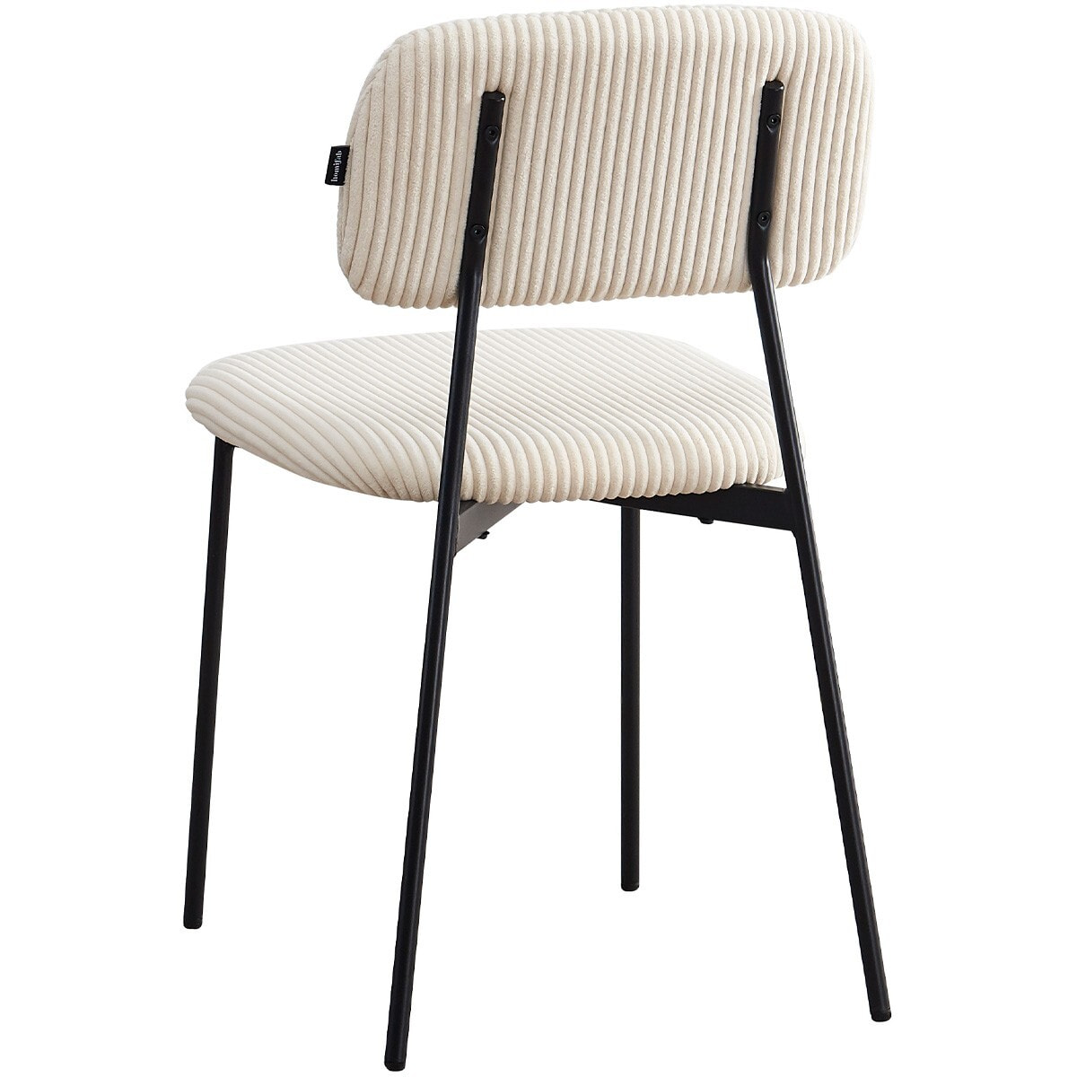 Lot de 4 chaises en velours côtelé - LORIE